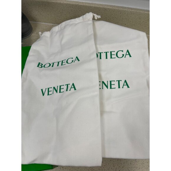 New Bottega Veneta $1500 Lido Icy Moon Blue Quilted Leather Heeled Mule Shoes 38 - Picture 9 of 12